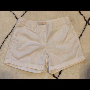 J. Crew white chino shorts